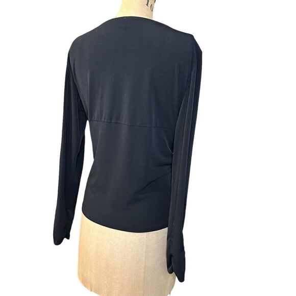 Andre Oliver Black Wrap effect top - Picture 4 of 11